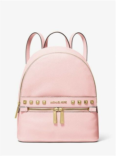 Michael Kors Kenly Medium Studded Leather Backpack Powder 